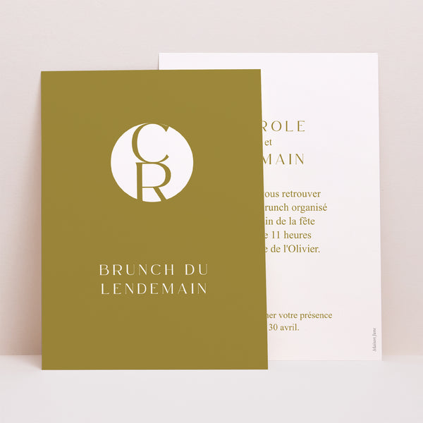 Invitations Mariage Portrait Duo photo