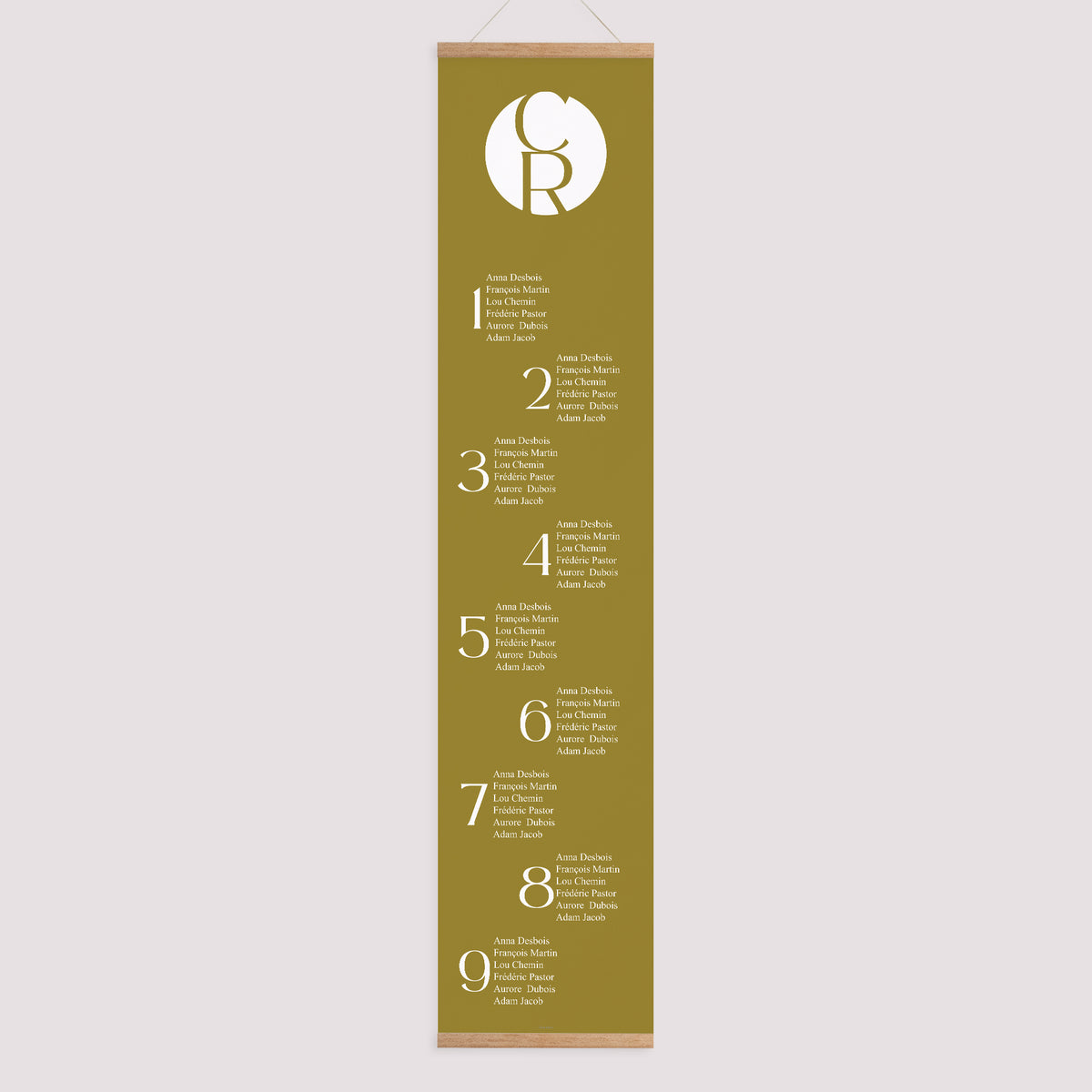 Plan de table Mariage Papier Duo photo N° 1