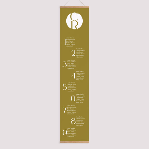 Plan de table Mariage Papier Duo photo
