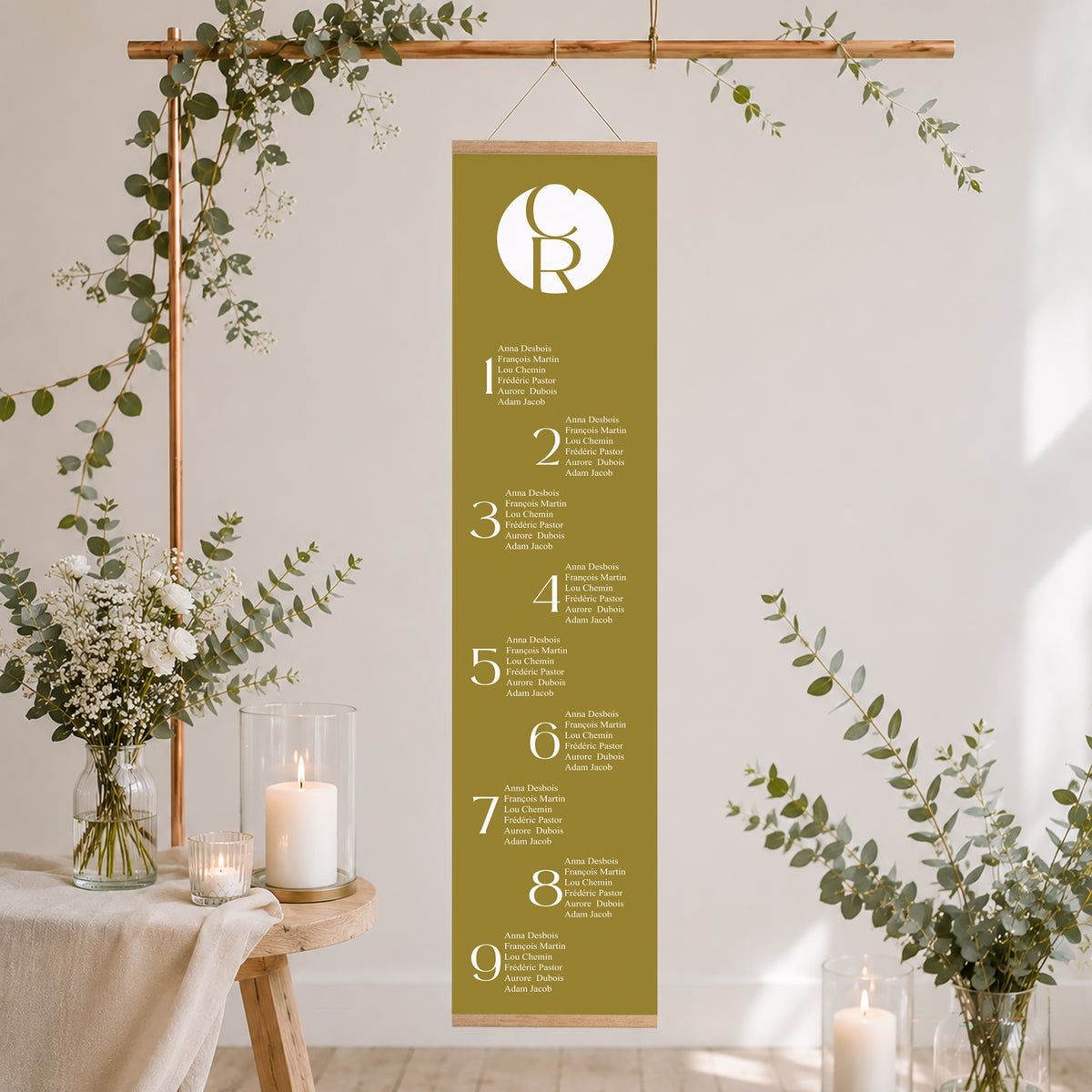 Plan de table Mariage Papier Duo photo N° 2