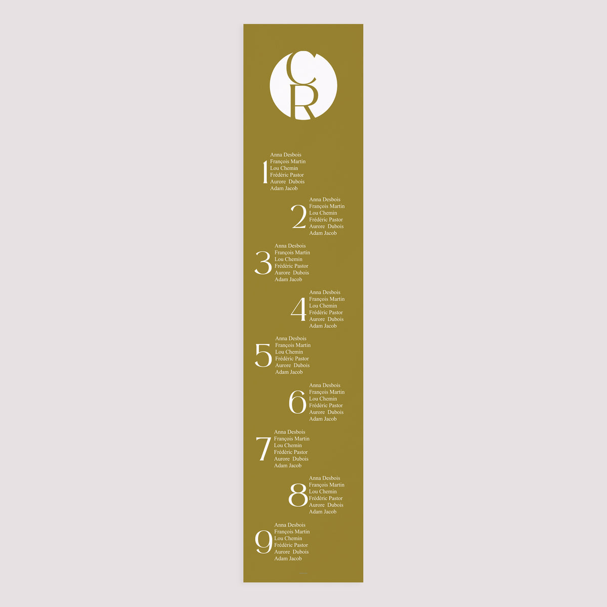 Plan de table Mariage Papier Duo photo N° 3