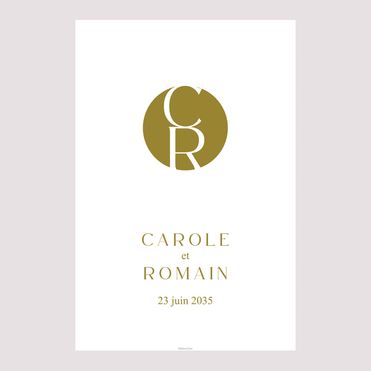 Panneau bienvenue Mariage Portrait 60 x 90 cm Duo photo N° 2