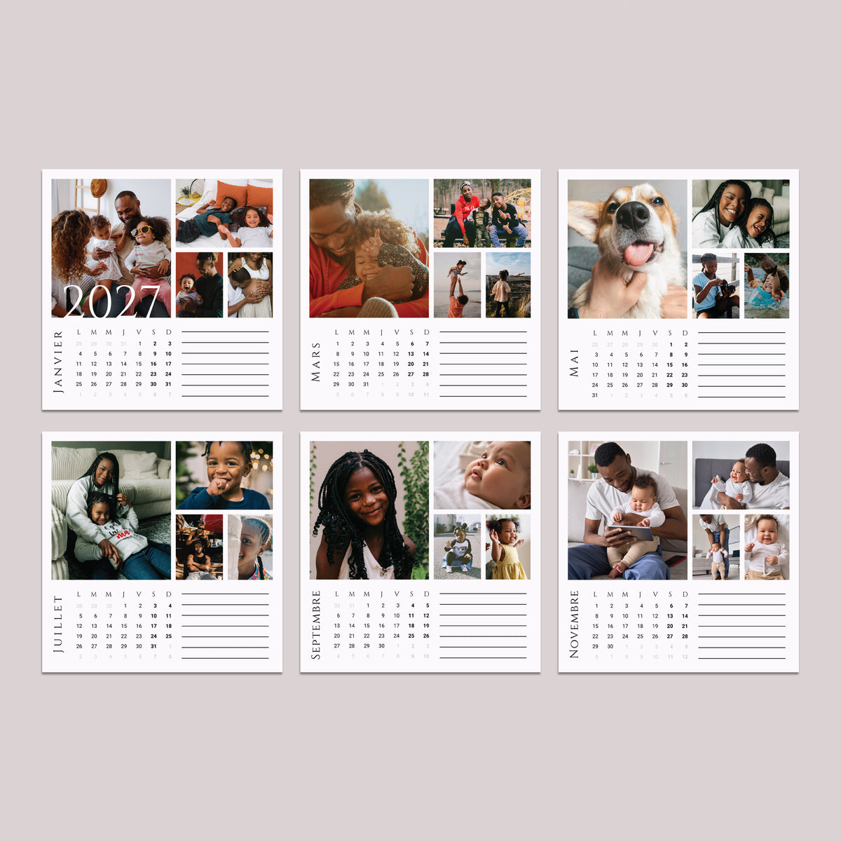 Calendrier Fin d'année 6 cartes Arrêt sur image photo N° 3