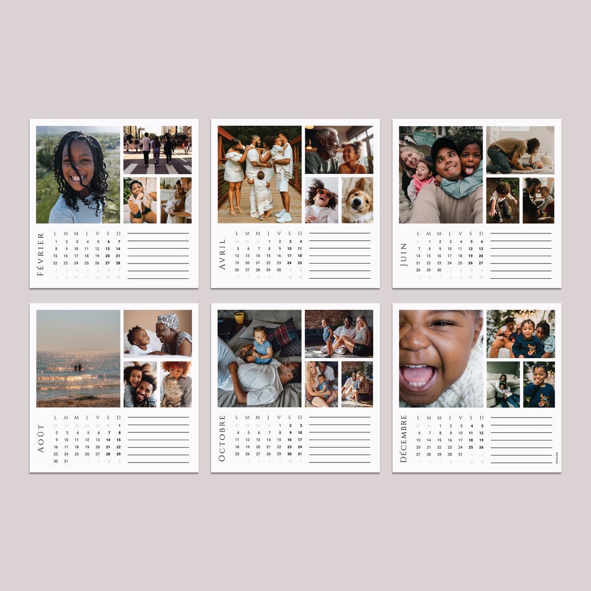 Calendrier Fin d'année 6 cartes Arrêt sur image photo N° 4