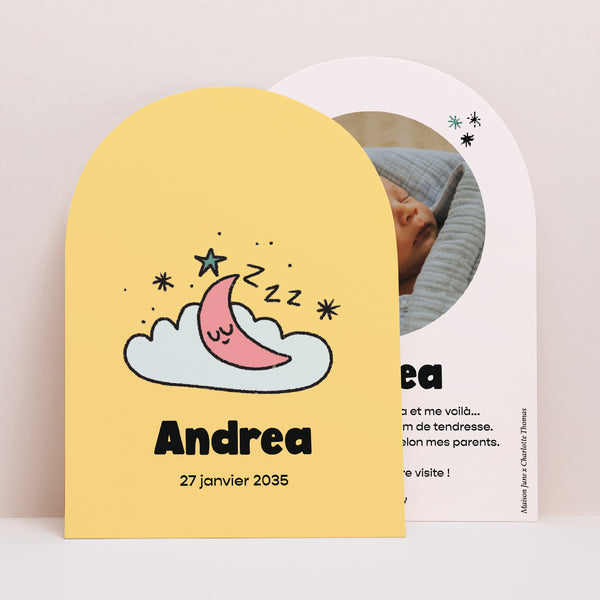 Faire-part Naissance Petite arche Petit Dormeur photo