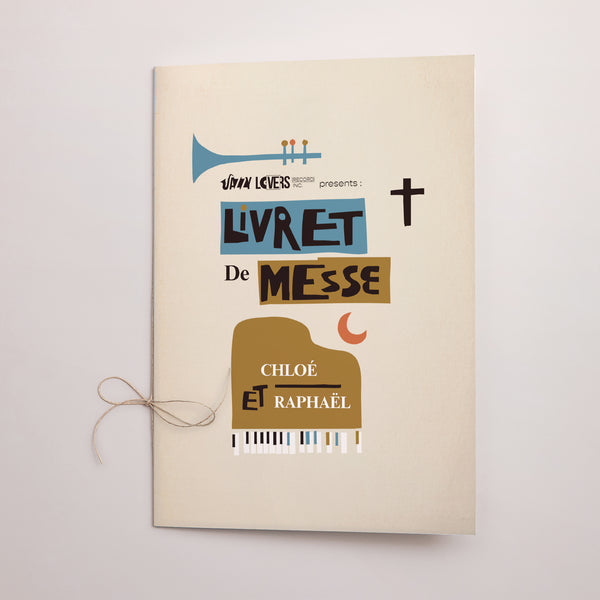Livret de messe Mariage Double volet Jazzy Lovers photo