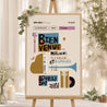 Panneau bienvenue Mariage Portrait 60 x 90 cm Jazzy Lovers photo N° 1