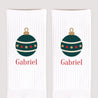 Chaussettes enfant Blanches Boule de Noël photo N° 3