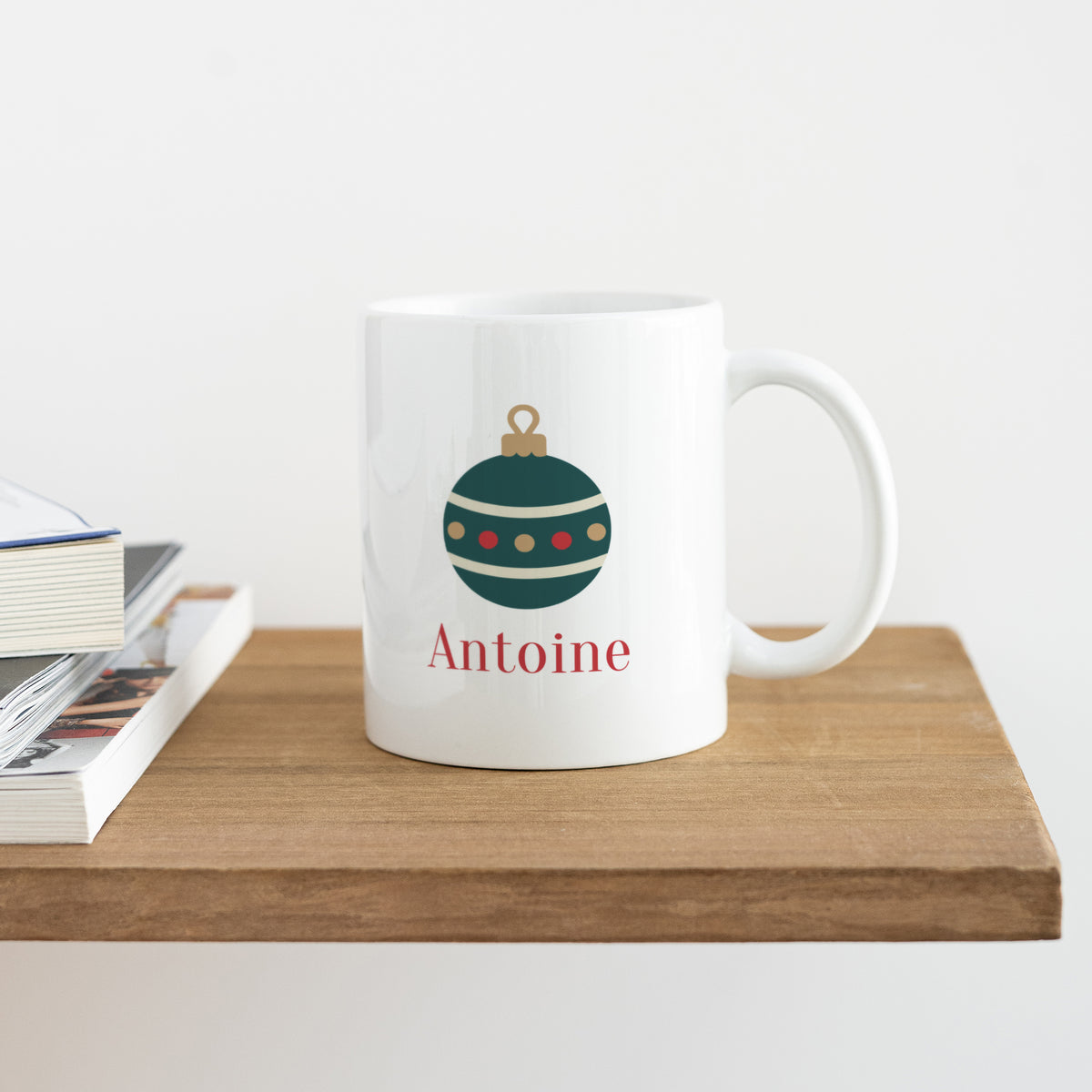 Mug Blanc Boule de Noël photo N° 4