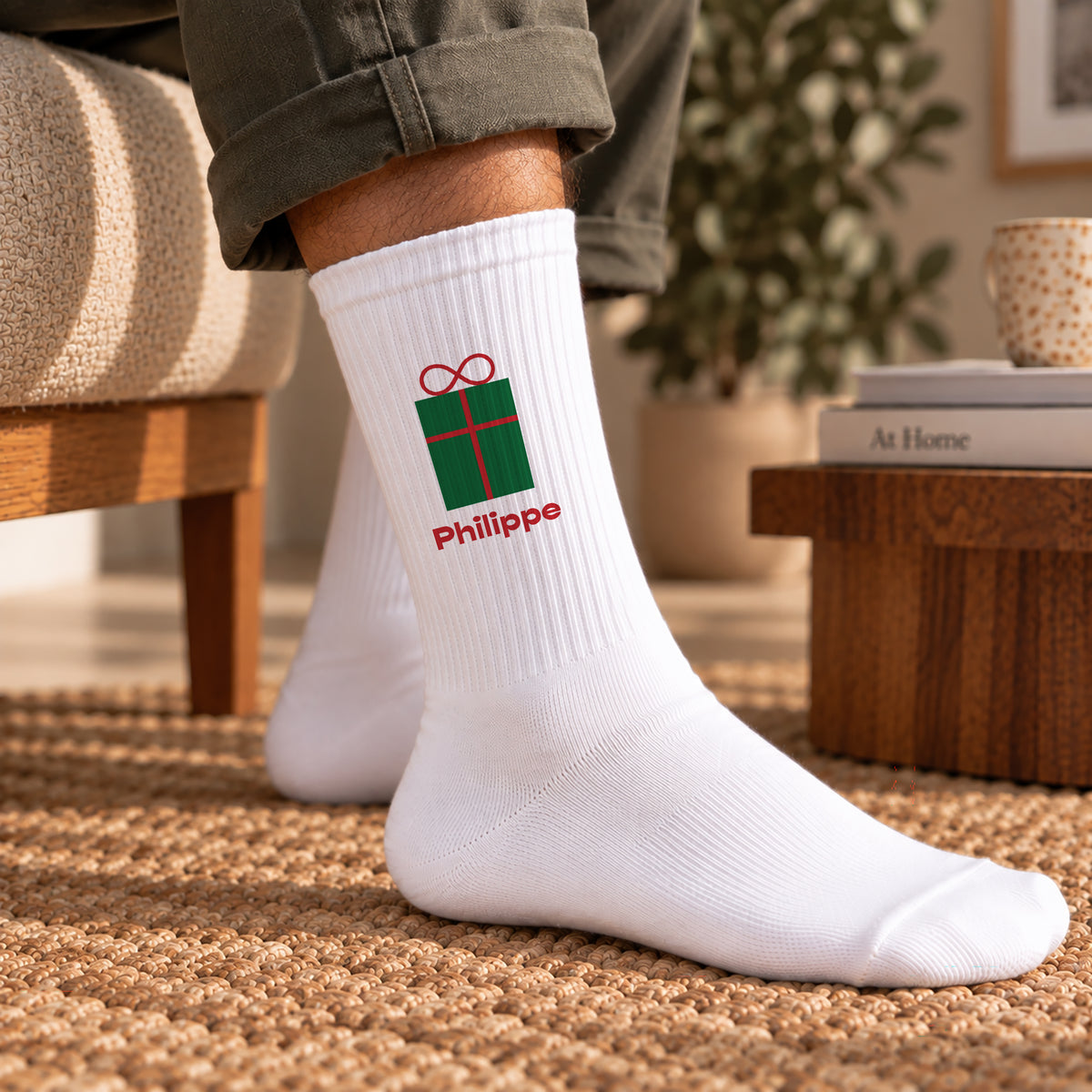Chaussettes homme Blanches Cadeau Surprise photo N° 2