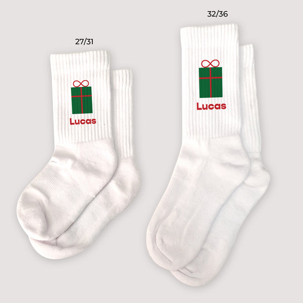 Chaussettes enfant Blanches Cadeau Surprise photo