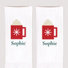 Chaussettes femme Blanches Chocolat Chaud photo N° 3
