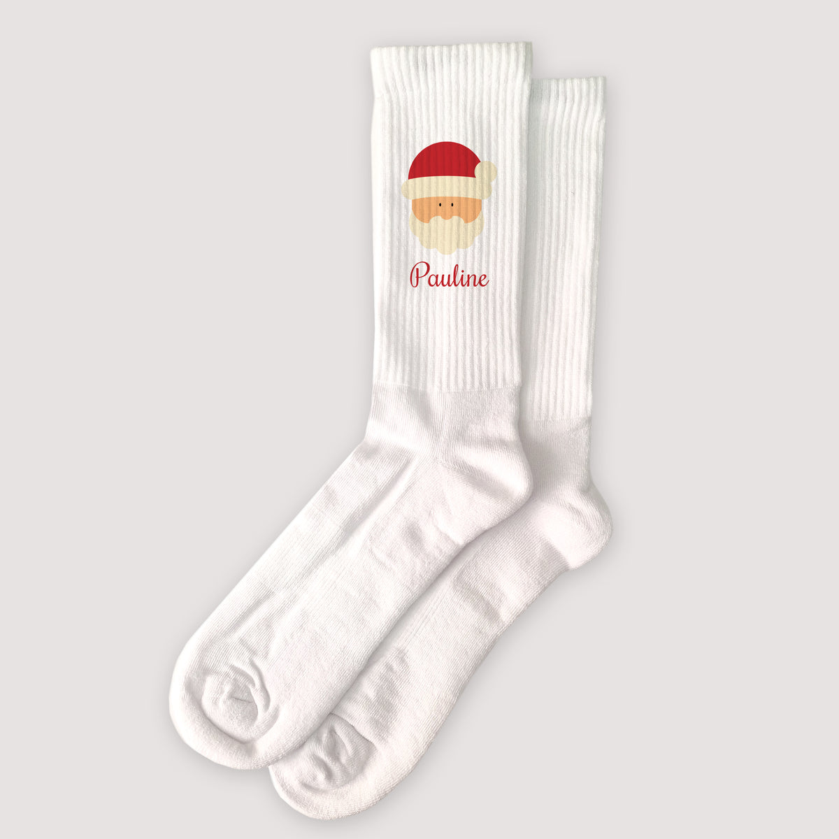 Chaussettes femme Blanches Père Noël photo N° 1