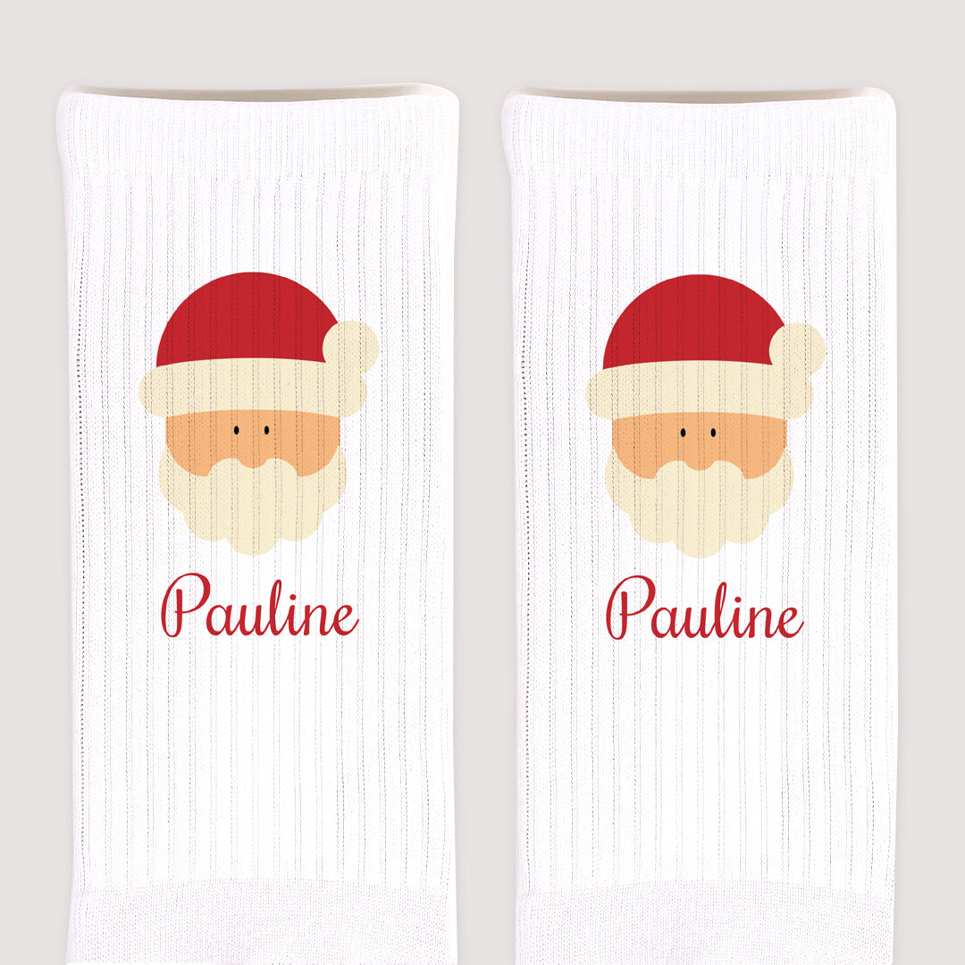 Chaussettes femme Blanches Père Noël photo N° 3