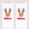Chaussettes homme Blanches Renne Malicieux photo N° 3