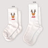 Chaussettes enfant Blanches Renne Malicieux photo N° 1