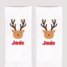 Chaussettes enfant Blanches Renne Malicieux photo N° 3