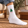 Chaussettes femme Blanches Sapin en fête photo N° 2