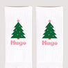 Chaussettes homme Blanches Sapin en fête photo N° 3