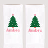 Chaussettes enfant Blanches Sapin en fête photo N° 3
