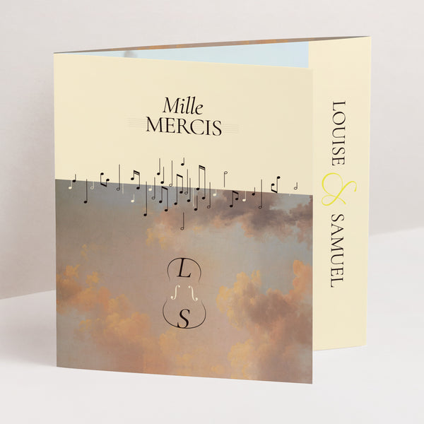Remerciements Mariage Triptyque asymétrique Symphony of Love photo