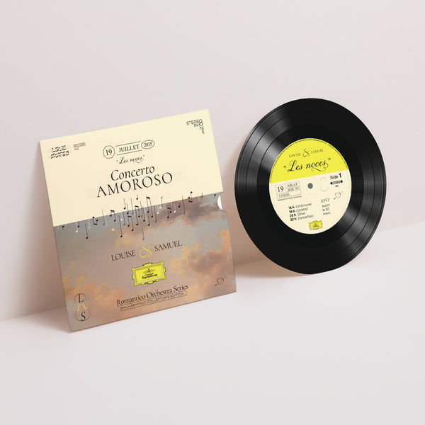 Faire-part Mariage Pochette disque Symphony of Love photo