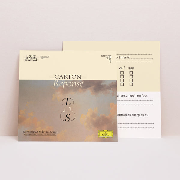 Carton réponse Mariage Carré Symphony of Love photo