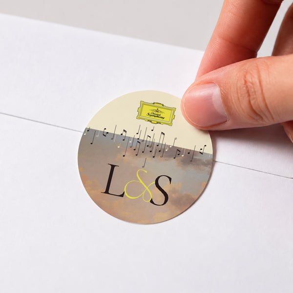 Sticker Mariage Rond Symphony of Love photo