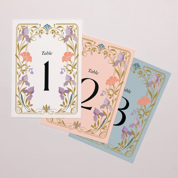 Marque table Mariage Lot de 3 Floréal photo