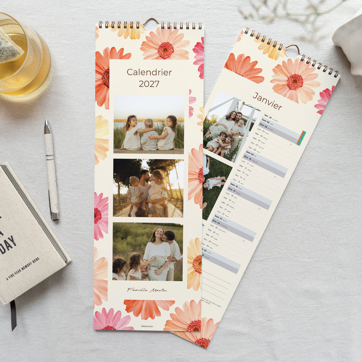 Calendrier Fin d'année Perpétuel Au Gré des Fleurs photo N° 1