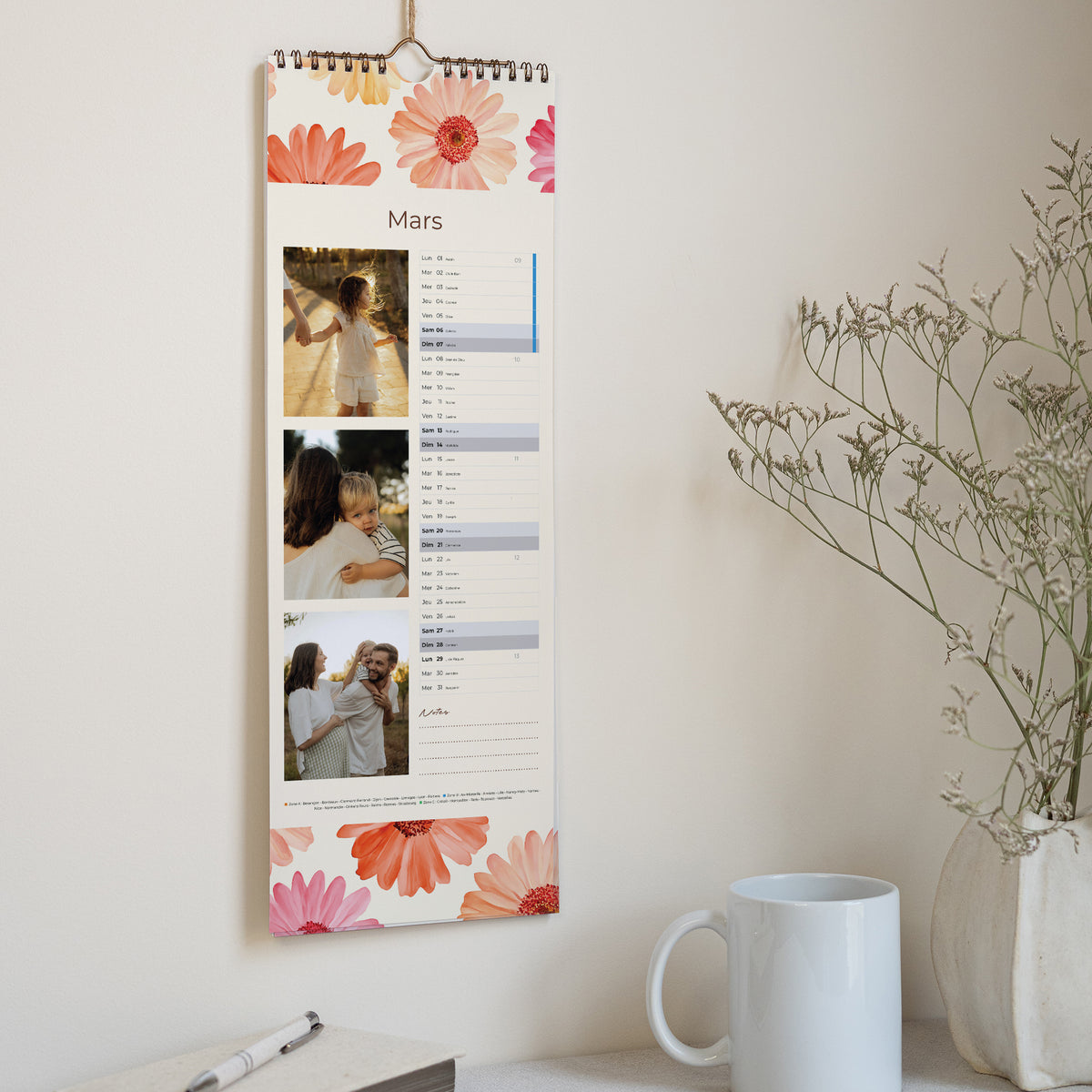 Calendrier Fin d'année Perpétuel Au Gré des Fleurs photo N° 2