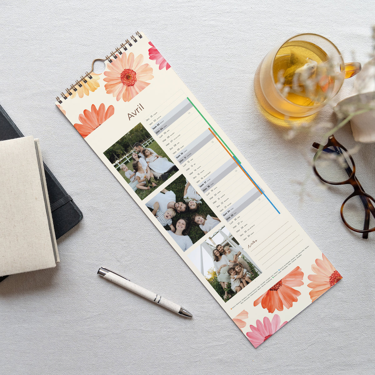 Calendrier Fin d'année Perpétuel Au Gré des Fleurs photo N° 3
