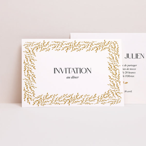 Invitations Mariage Paysage Rameaux d’Or photo