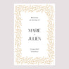 Panneau bienvenue Mariage Portrait 60 x 90 cm Rameaux d’Or photo N° 2
