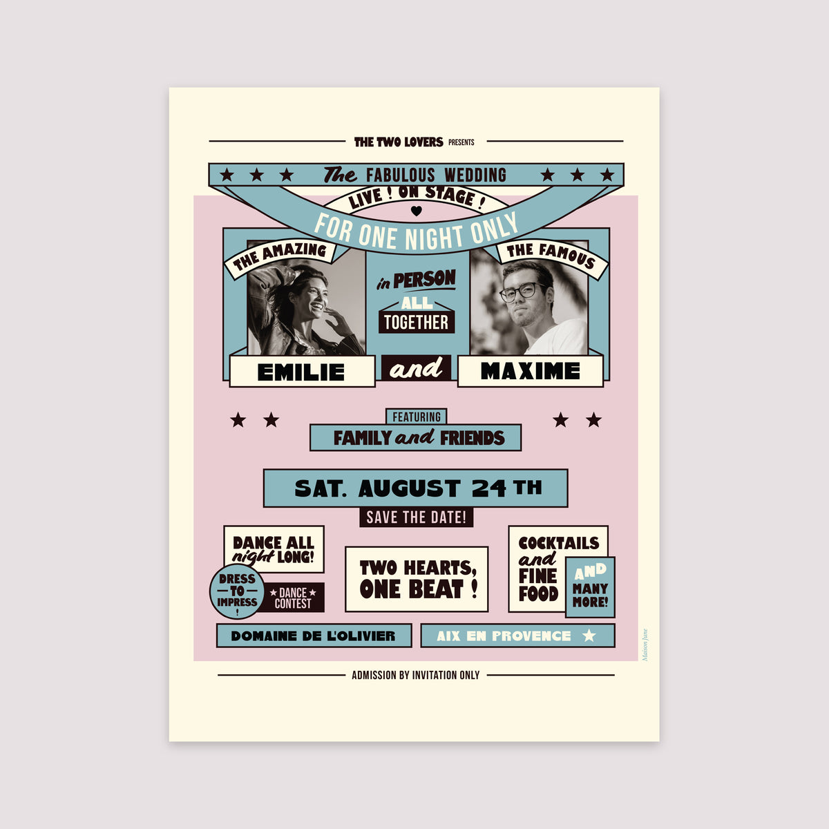 Affiche Mariage Portrait 30 x 40 cm The Wedding Show photo N° 2