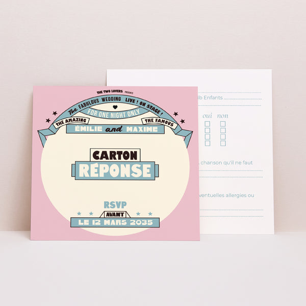Carton réponse Mariage Carré The Wedding Show photo