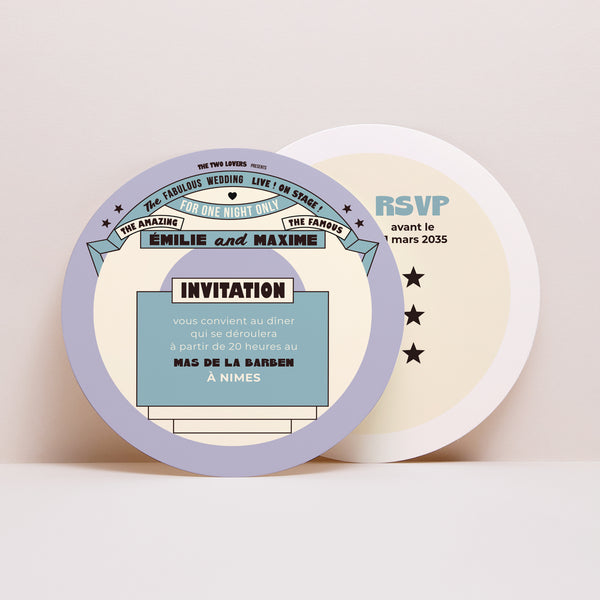 Invitations Mariage Rond The Wedding Show photo
