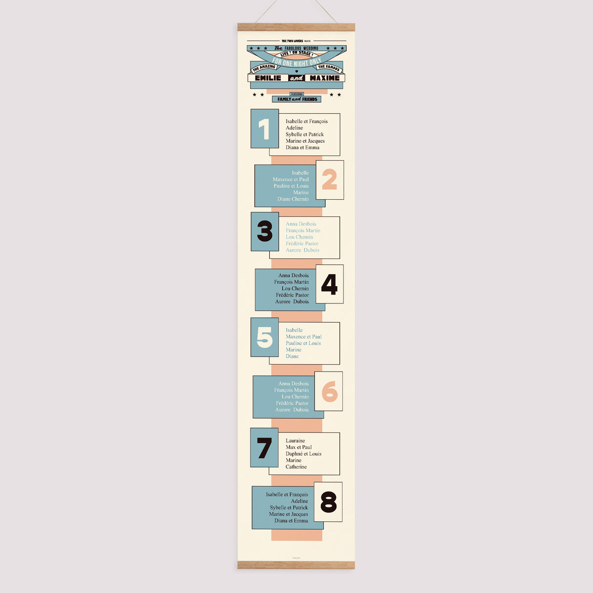 Plan de table Mariage Papier The Wedding Show photo N° 1