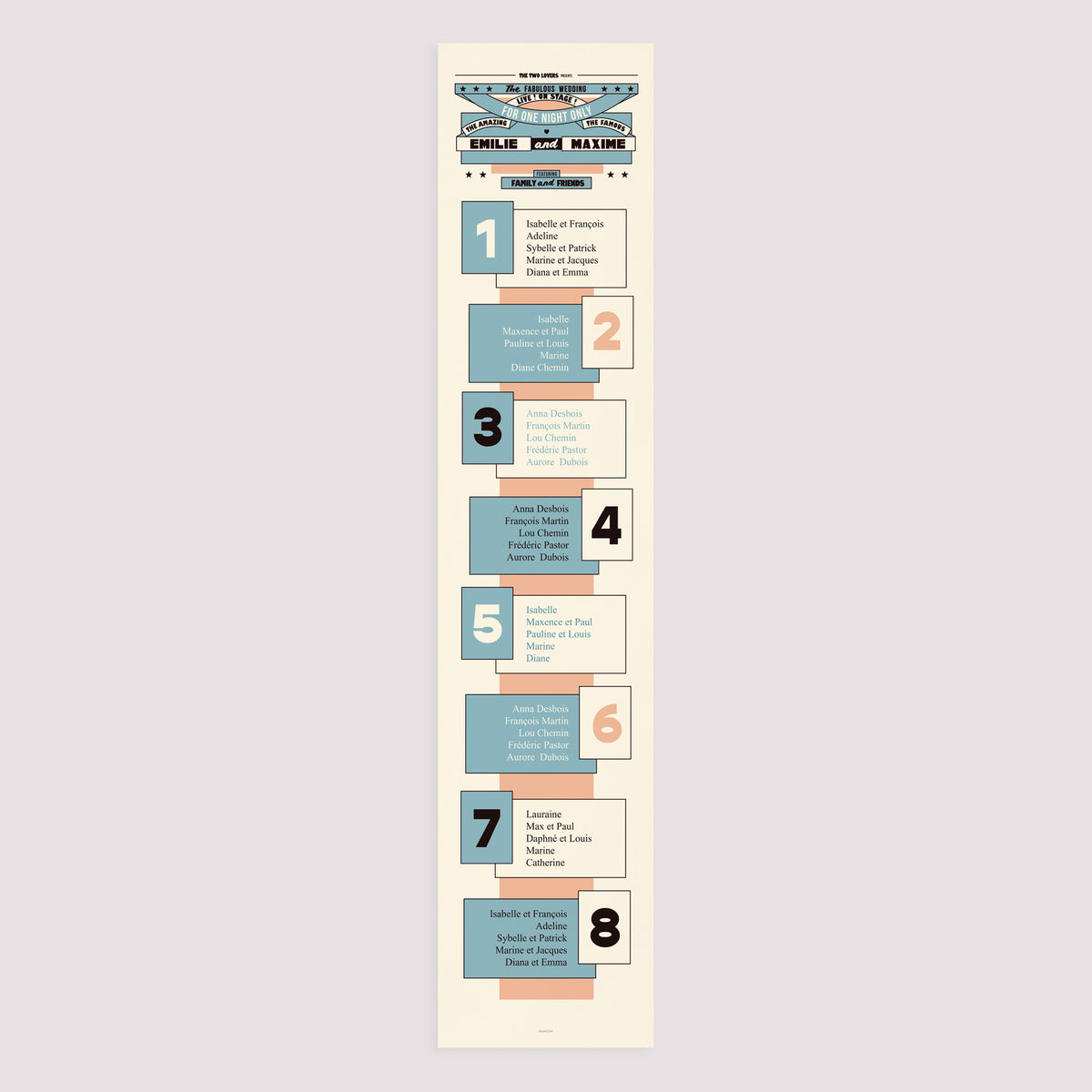 Plan de table Mariage Papier The Wedding Show photo N° 3