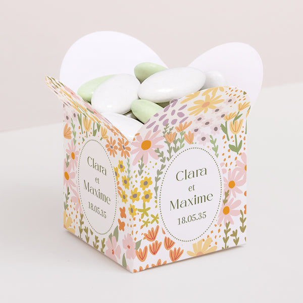 Boîte à dragées Mariage Ouverture papillon Love in Bloom photo