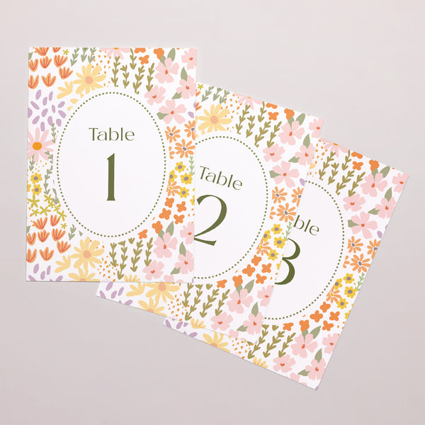 Marque table Mariage Lot de 3 Love in Bloom photo