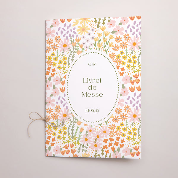 Livret de messe Mariage Double volet Love in Bloom photo