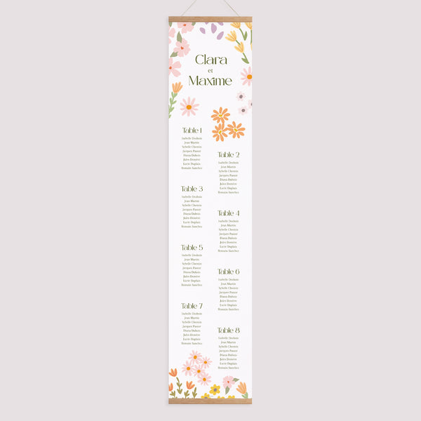Plan de table Mariage Papier Love in Bloom photo