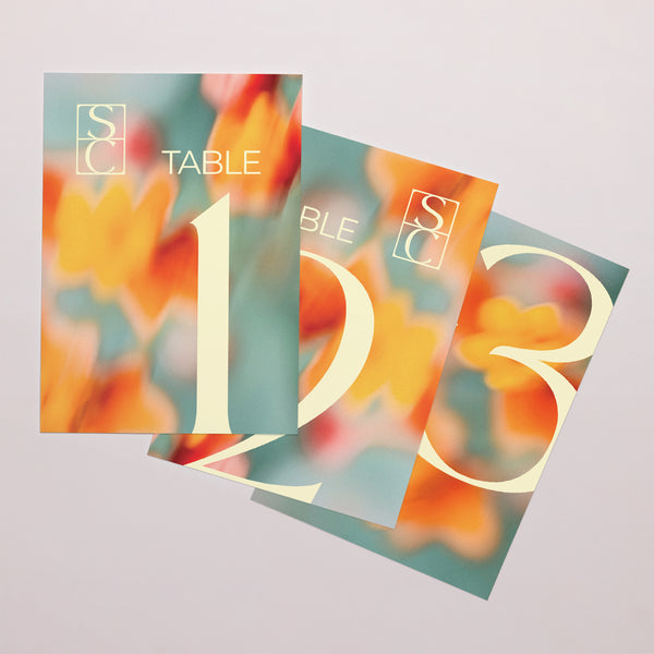 Marque table Mariage Lot de 3 Solstice photo