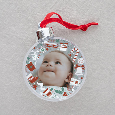 Boule de Noël Ronde Farandole de Noël