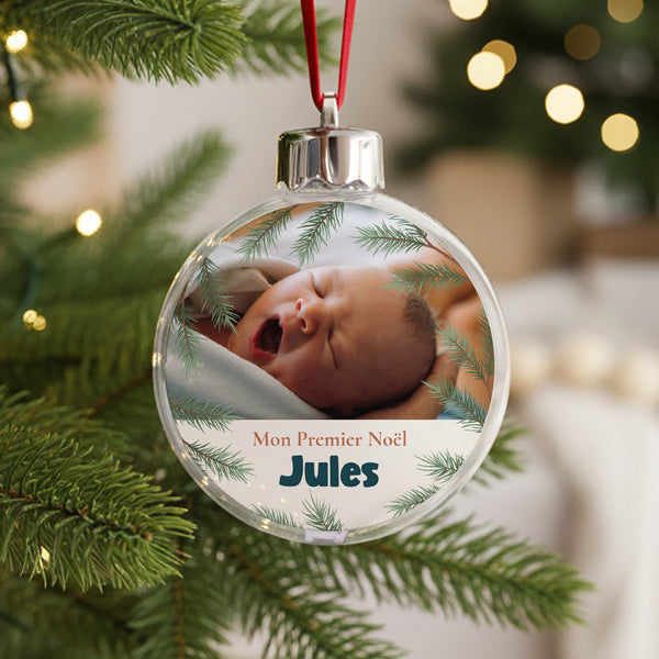 Boule de Noël Fin d'année Ronde Précieux Noël photo