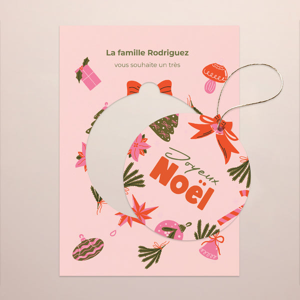 Carte de Noel Fin d'année Détachable Merry Pop photo