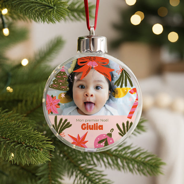 Boule de Noël Fin d'année Ronde Merry Pop photo
