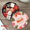 Boite métallique Fin d'année ronde, garnie de chocolats Merry Pop photo N° 1