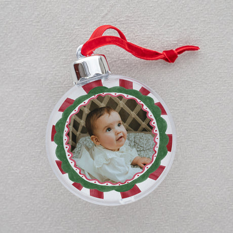 Boule de Noël Fin d'année Ronde Candy Twist